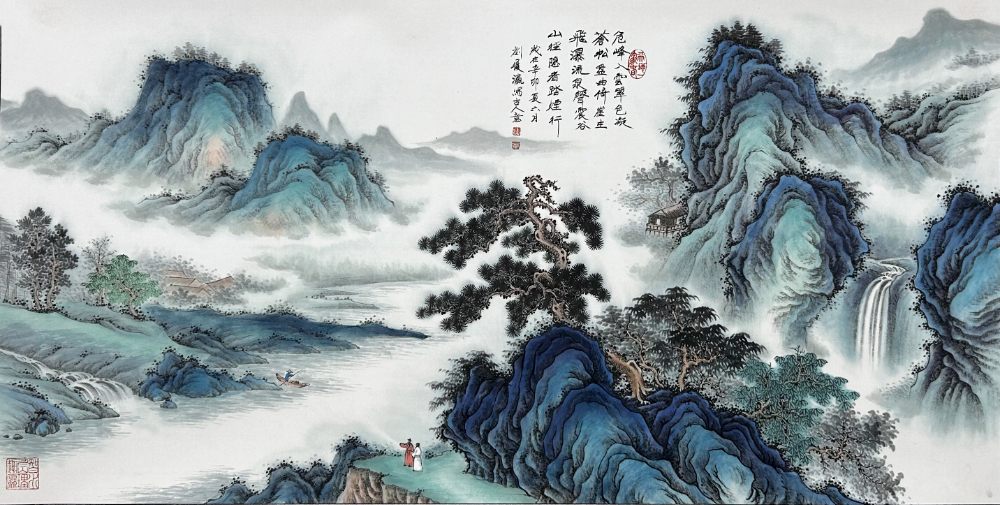 仿古山水