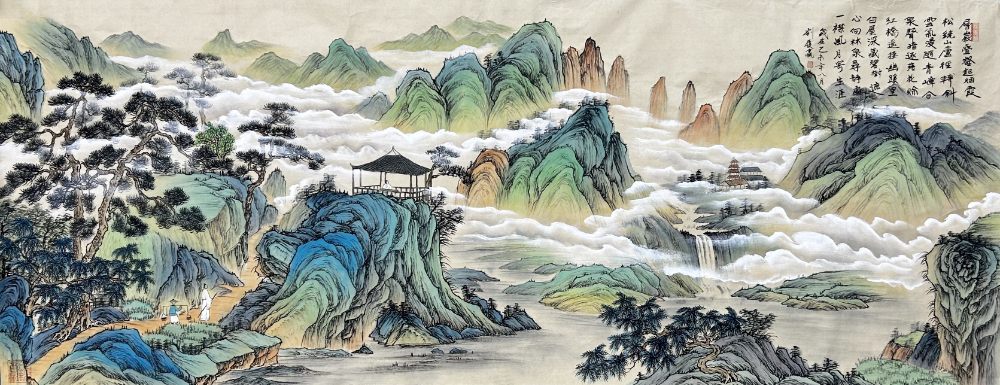 仿古山水