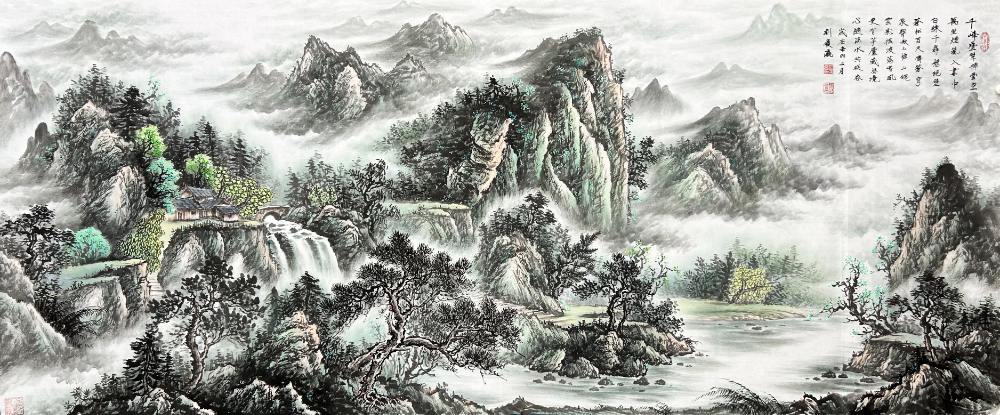 仿古山水