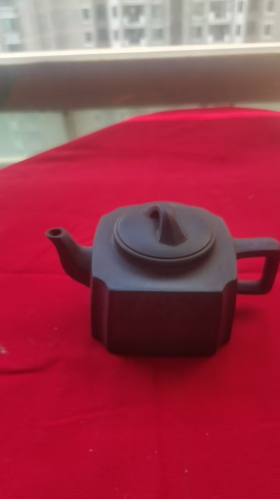 顾景舟四方抽角紫砂壶
